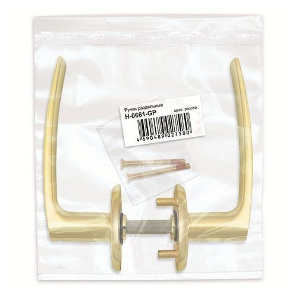 Ручка раздельная FUARO H-0661 GP золото /38695/