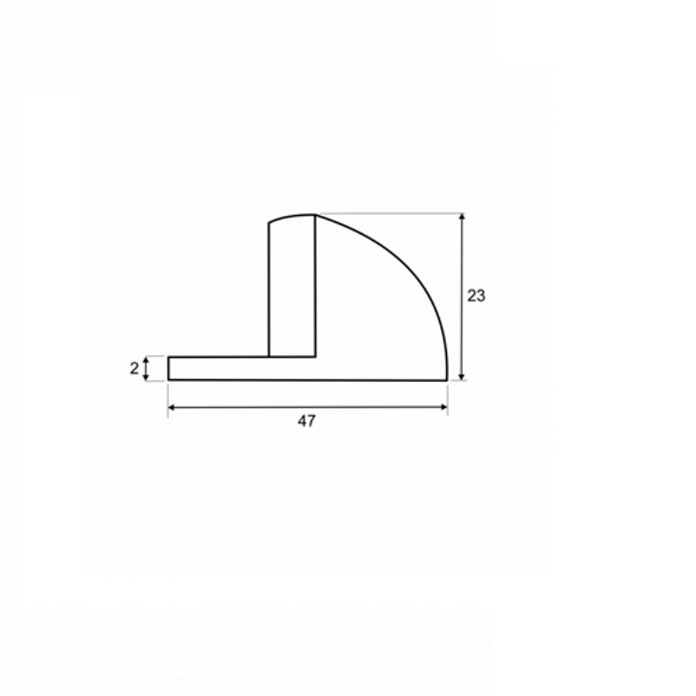 Упор дверной VETTORE 002 MBP черный матовый
