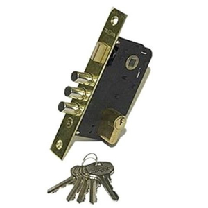 Замок врезной APECS 1000/60 G золото