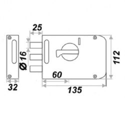 Эскиз замка КАЛУГА ЗН1УС-М15