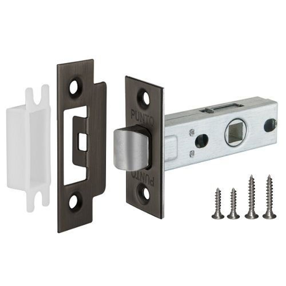 Защелка врезная PUNTO L45-8 GR графит /36935/