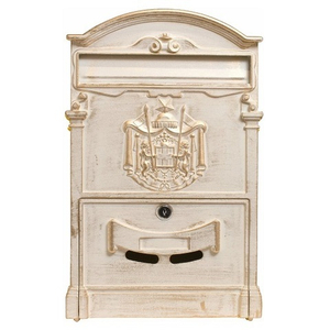 Ящик почтовый АЛЛЮР №4010В антик белый