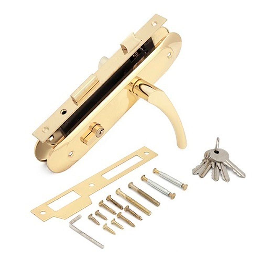 Замок врезной с ручками PALLADIUM ЗВ-1853 GP золото