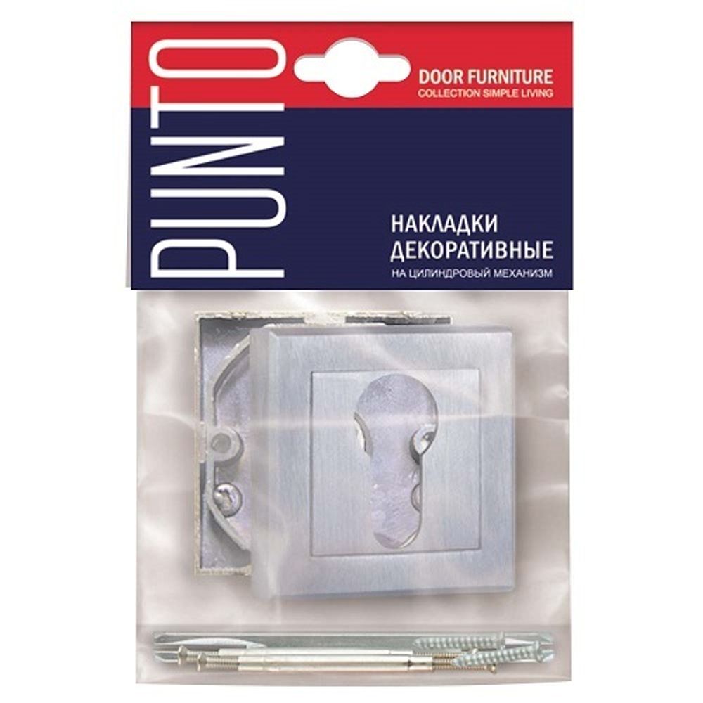 Накладка под цилиндр PUNTO ET QL SSC-16 сатин.хром /43735/