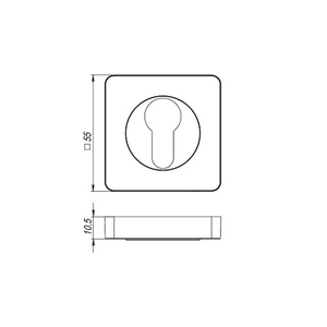 Накладка под цилиндр ARMADILLO ET/SQ-21MWSC-33 Итальянский тисненый /42371/