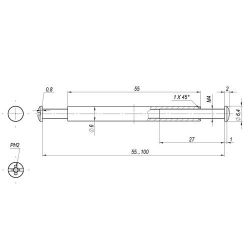 Стяжка ARMADILLO М4х55 CP (1 шт) /25989/