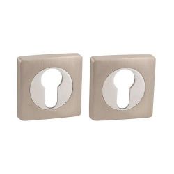 Накладка под цилиндр PUNTO ET ZQ SN/CP-3 мат.никель/хром /41061/