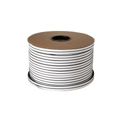 Уплотнитель FUARO профиль D-14/12 мм черный, 120 м /43013/