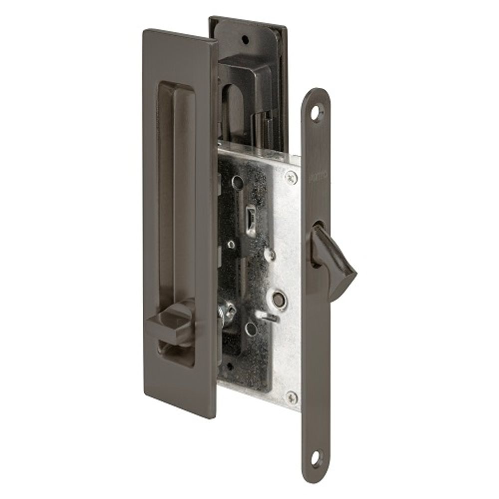 Защелка с ручками для раздвижных дверей PUNTO Soft LINE SLQ-011 GR графит /61881/