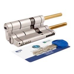 Цилиндровый механизм под вертушку (дл. шток) MOTTURA CP4P613101С5 (92 мм/56+10+26) никель /39149/