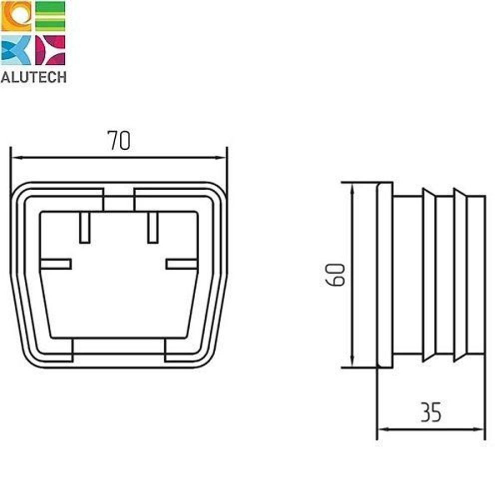 Заглушка для направляющей шины SGN.01.600