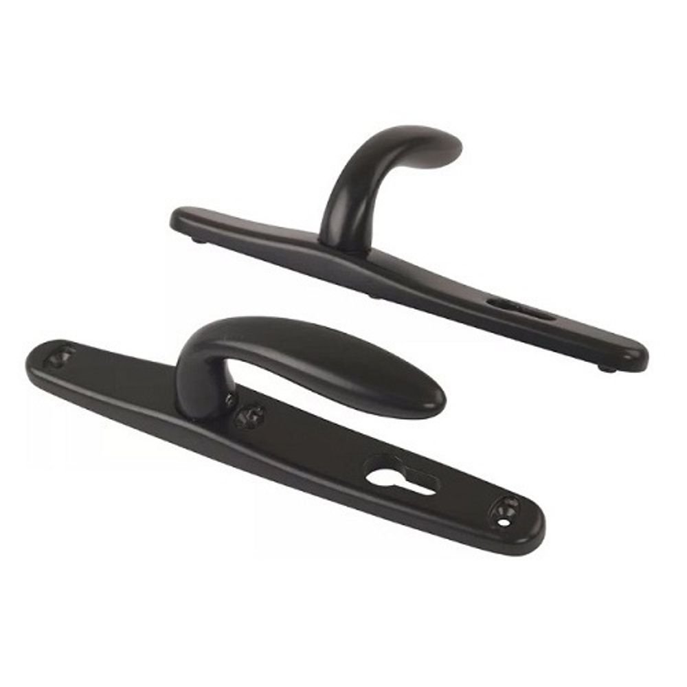 Нажимной гарнитур STUBLINA 1026.00.313 Е=85 мм черный (RAL 9005)