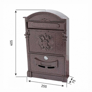 Ящик почтовый АЛЛЮР №4011 "Герб" медь
