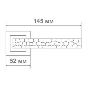 Ручка дверная Leo Z0-0282 ABM бронза/рельеф