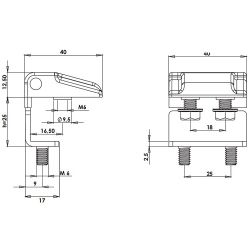 Петля угловая МК-20 М6