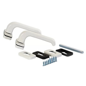 Нажимной гарнитур раздельный Elementis + 2 накладки на цилиндр белый