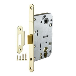 Замок межкомнатный под цилиндр FUARO PLASTIC P85C-50 GP золото /33627/