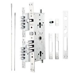 Замок врезной цилиндровый KALE KILIT мультисистемный 256 с тягами