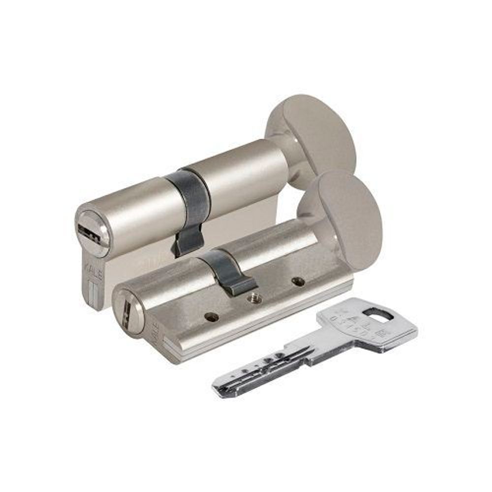 Цилиндровый механизм с вертушкой KALE KILIT 164 DBM-E/70 (30+10+30) никель
