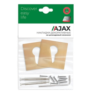 Накладка под цилиндр AJAX ET JS SSG-39 сатин.золото /48273/