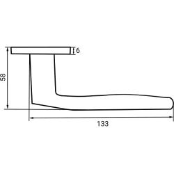 Ручка дверная PUERTO SLIM AL 535-03 B (черный)
