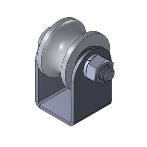 Ролик металл d-50 под трубу на платформе