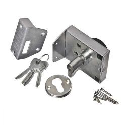 Замок накладной ЗЕНИТ ЗН1-2 серебро /35427/