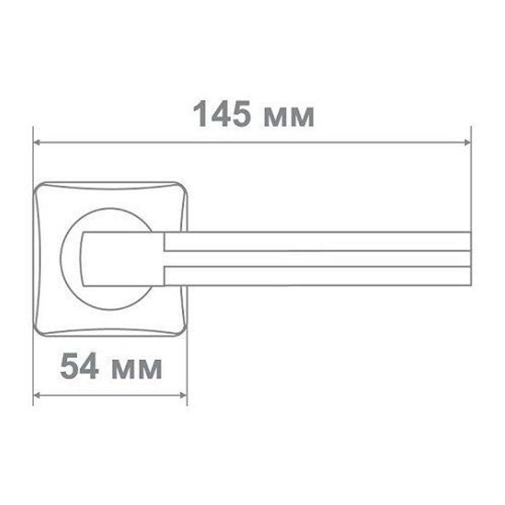 Ручка Медио L36-335 BN/CP черный/хром