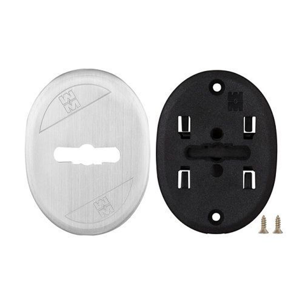 Накладка на сувальдный замок овальная со шторкой MOTTURA 95.324 (мат.хром), 1 шт /5513/