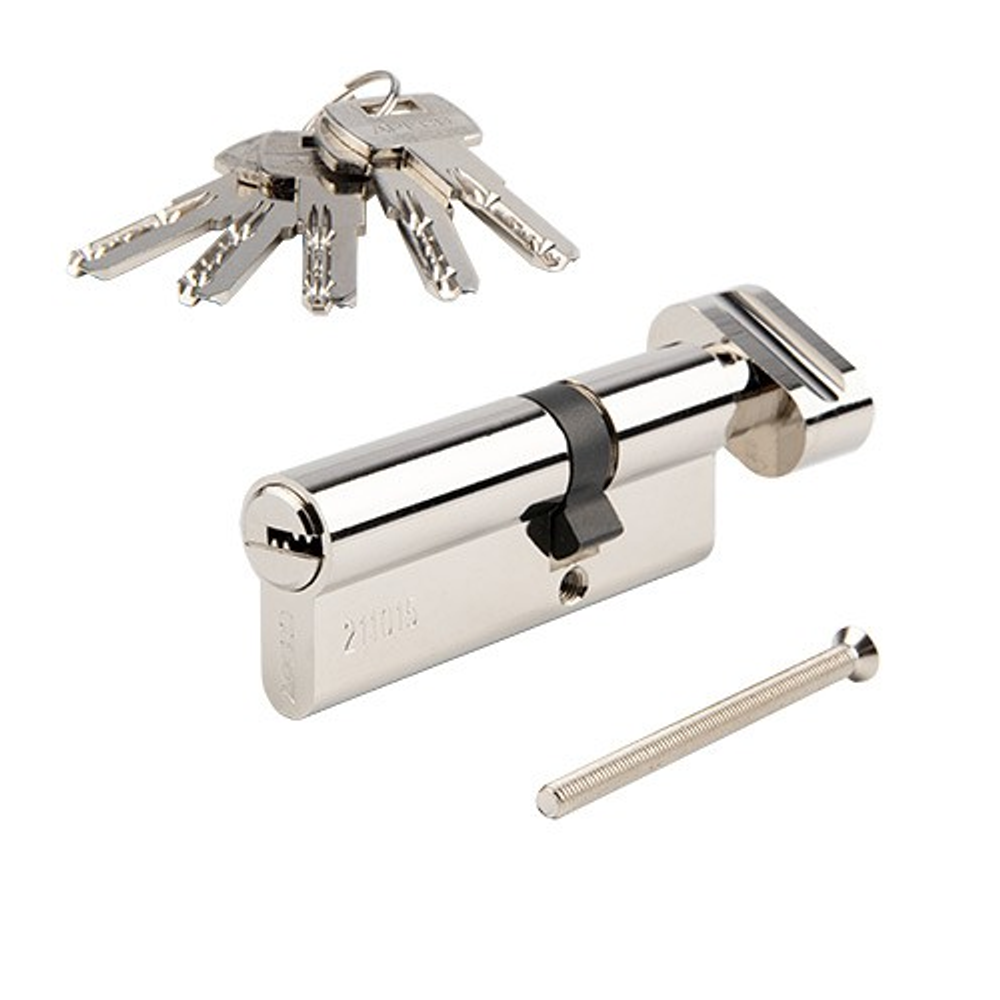 Цилиндровый механизм с вертушкой APECS SM-80 (30C/50)-C NI никель