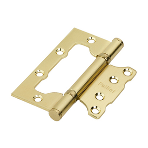 Петля универсальная без врезки PALLINI PFH 100x75x2,5 2BB BS матовое золото (1шт.)