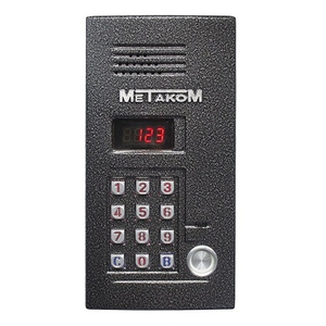 Вызывная видеопанель МЕТАКОМ MK2012-TM4EV встроен. камера угол обзора 80, считыватель Touch-Memory