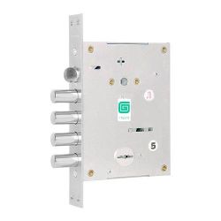 Замок врезной ГАРДИАН ЗВ 40.11 Т "Quattro" левый (5 кл.длинный кл. 54 мм) /36133/