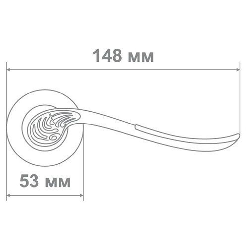 Ручка Медио 319 AS/BN темный хром
