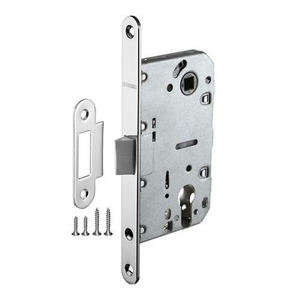 Замок межкомнатный под цилиндр FUARO PLASTIC P85C-50 CP хром /33625/