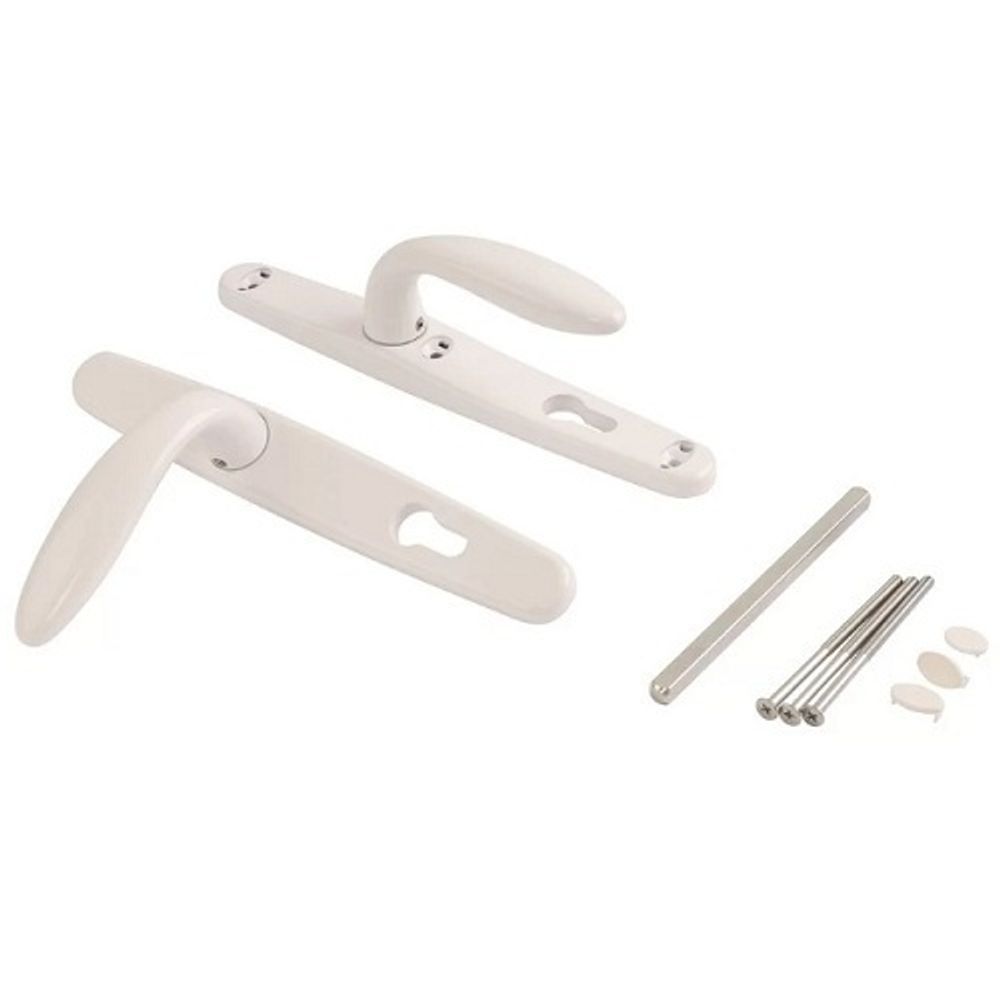 Нажимной гарнитур STUBLINA 1025.00.310 Е=92 мм белый (RAL 9016)