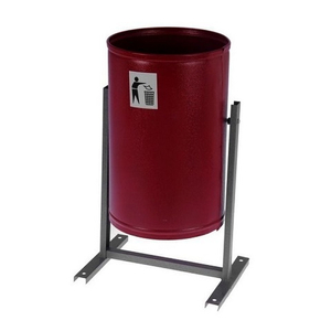 Урна круглая (бордовая)