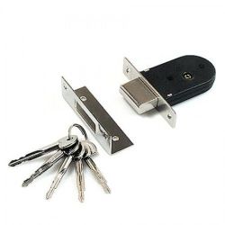 Замок врезной APECS 90-K CR хром