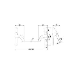 Накладка для врез. антип. PALMO ISEO черный