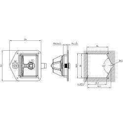 Замок с "Т"-образной ручкой (мастер-ключ)