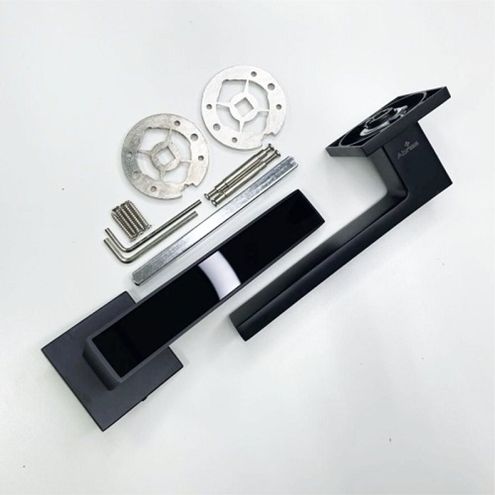 Ручка раздельная ABRISS R21.120 MBP/BL матовый черный/черный