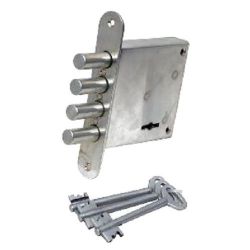 Замок врезной ГЮРАЛ ЗВ8-5 в комплекте 3 сувальдных ключа