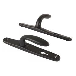 Нажимной гарнитур STUBLINA 1025.00.313 Е=92 мм черный (RAL 9005)