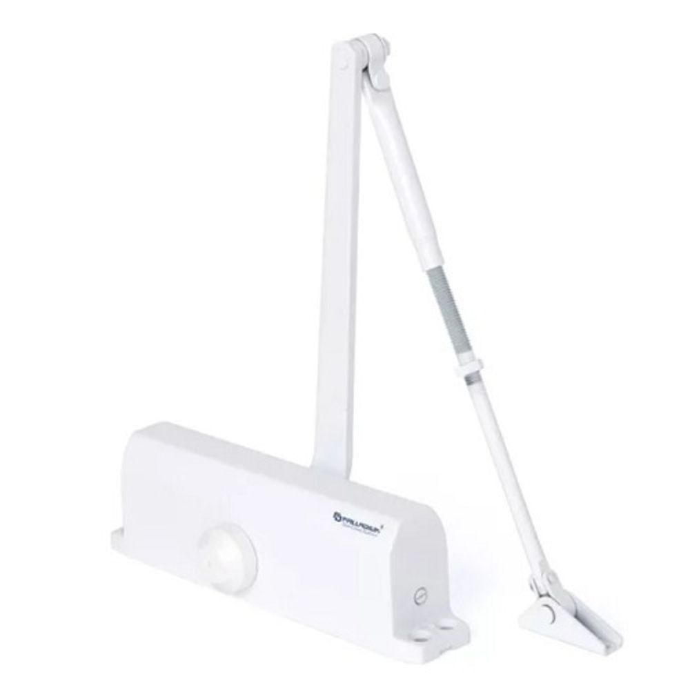 Доводчик дверной PALLADIUM 10120 BC (80-120) WH (белый)