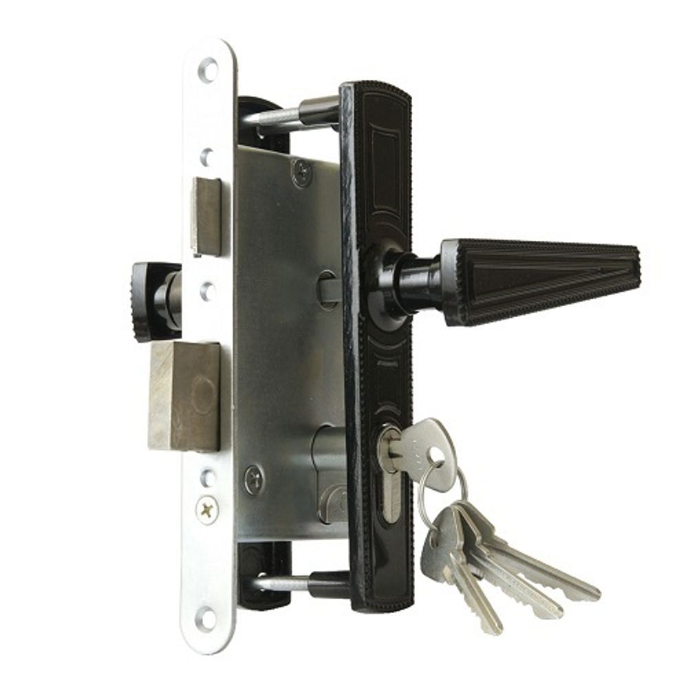 Замок врезной ДААЗ ЗВ4-3 черный