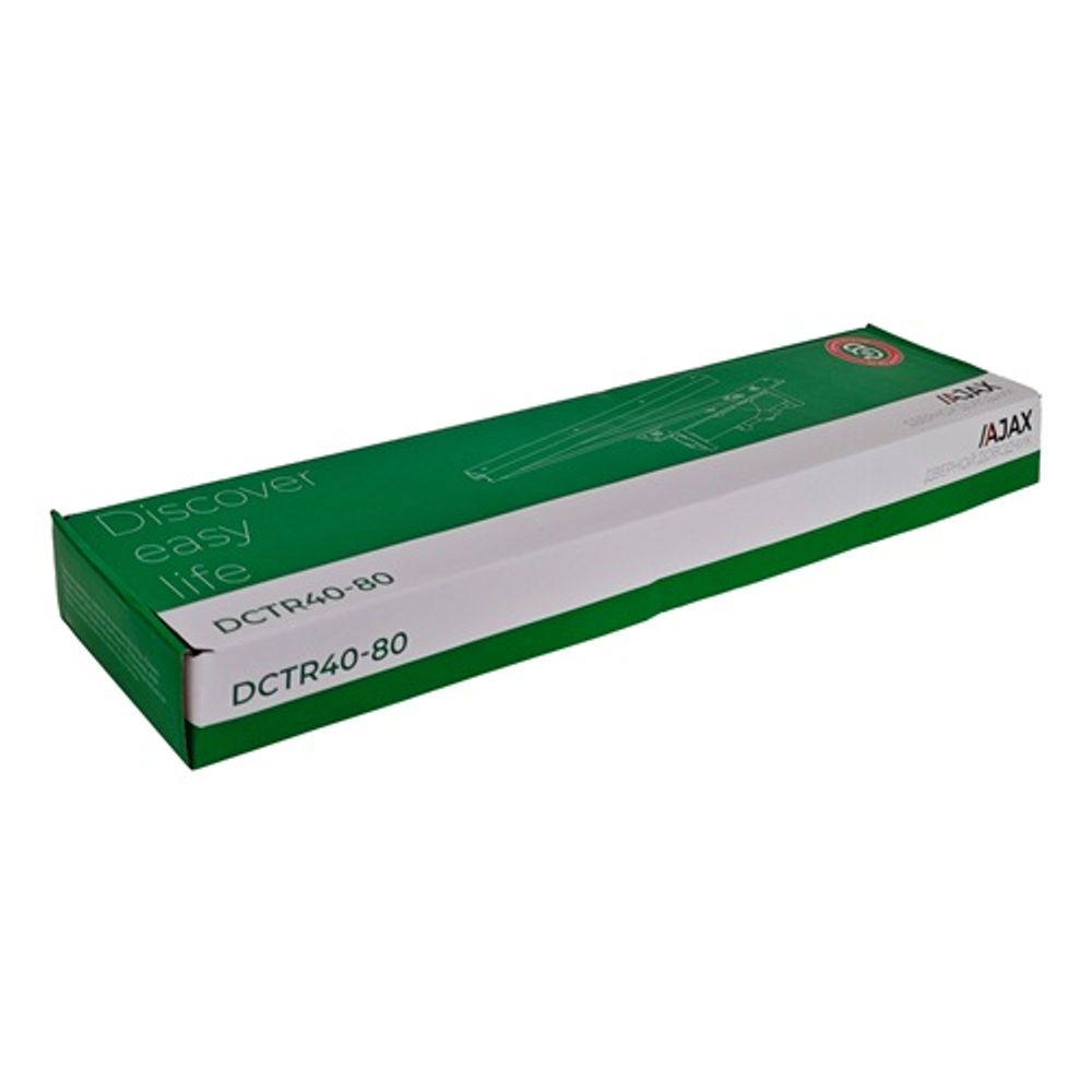 Доводчик дверной AJAX DCTR40-80 HIDDEN HO AL алюминий /62929/