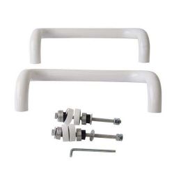 Ручка дверная ELEMENTIS изогнут. 300 мм, белая