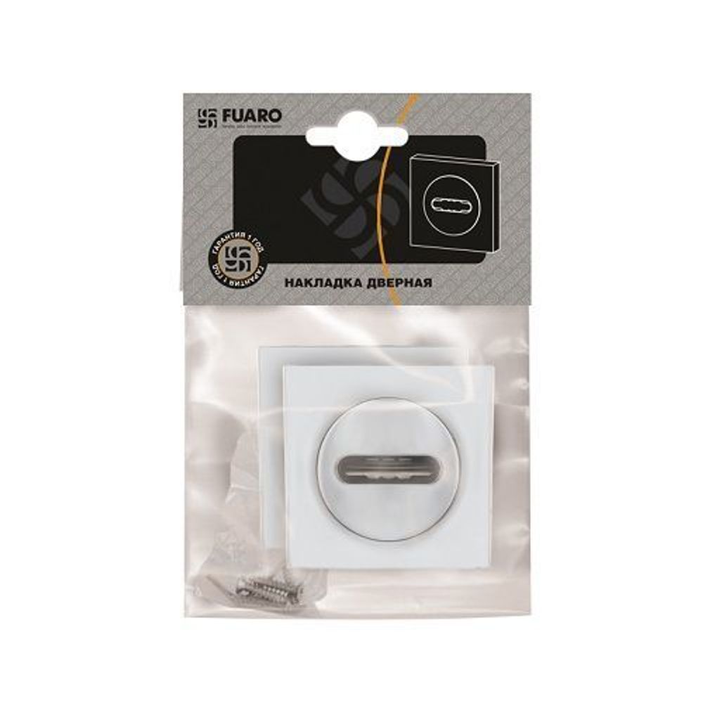 Накладка под сувальдный ключ FUARO SC KM CP-8 хром /34361/ (1 шт)