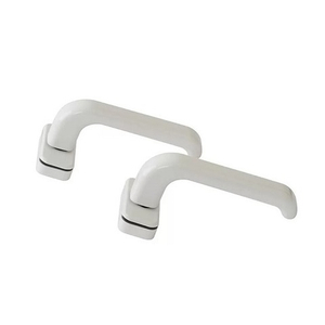 Нажимной гарнитур раздельный Elementis + 2 накладки на цилиндр белый