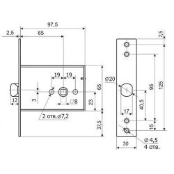 Эскиз с размерами ГАРДИАН 301